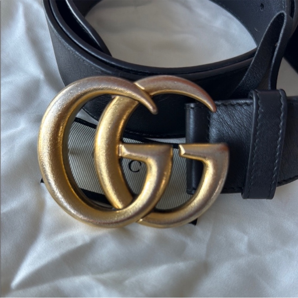 Gucci large GG Marmont leather Belt